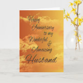 Jubileum met man (jubileum) kaart (Gele Bloem)