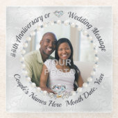 Jubileum Onderzetters, bruiloft foto Onderzetters (Voorkant)