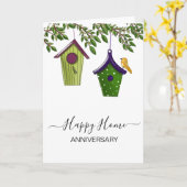 Jubileum op je nieuwe woningmakelaarsauto kaart (Gele Bloem)