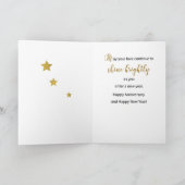 Jubileum op New Year's Eve Gold and Silver look Kaart (Binnen)