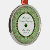 Jubileum Ornament Emerald Wedding  (Rechts)