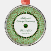 Jubileum Ornament Emerald Wedding (Voorkant)