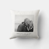 Jubileum paar foto trouwdatum kussen (Achterkant)