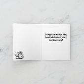 Jubileum Paar Tekening Kaart (Binnen)