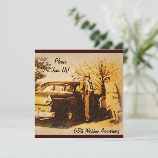 Jubileum partij bij het verdrag: uitnodiging tot  (Staand voorkant)