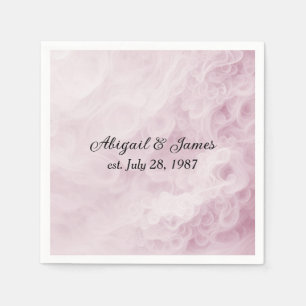 Jubileum Party Roze Swirl Abstract Servet