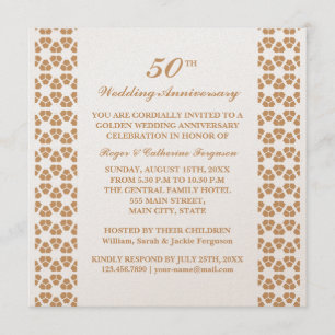 Jubileum patroonweddenschap kaart