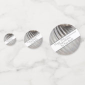 Jubileum Platinum twintigste bruiloft Confetti (Achterkanten)