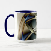 Jubileum prachtige Abstracte Kunstmatige fractal Mok (Links)
