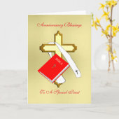 Jubileum priesterwijding kaart (Gele Bloem)