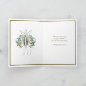 Jubileum Religieuze Maagd Mary Floral Kaart (Binnen)