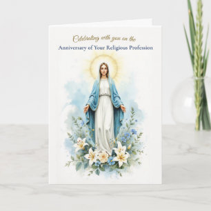 Jubileum religieuze professie Mariablessing Kaart