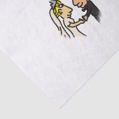 Jubileum Schattige paar 🎉 Samen ouder worden Cart Tissuepapier (Detail)