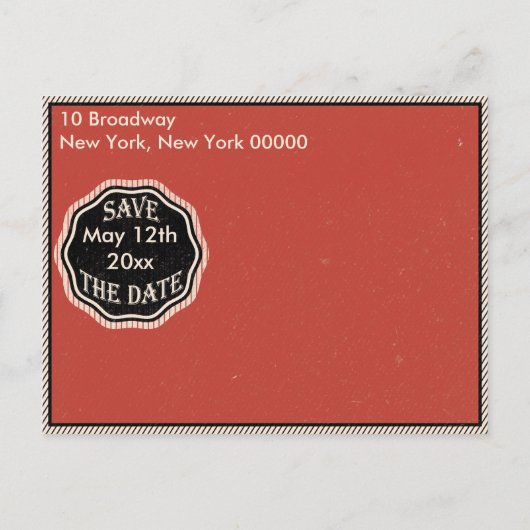  Jubileum Sla de datum op Aankondigingskaart (Achterkant)