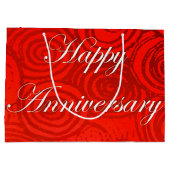 Jubileum Swirls Red Groot Cadeauzakje (Achterkant)