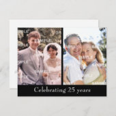 Jubileum uit het verleden en Cadeau Kaart (Voorkant / Achterkant)