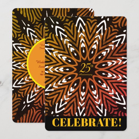 Jubileum Uitnodiging (Voorkant / Achterkant)