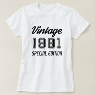  Jubileum van 1991 speciale uitgave Birthday T-shirt