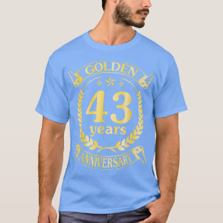Jubileum van 43 jaar voor Hu met weddenschap met g T-shirt