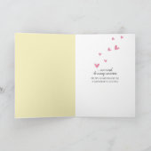 Jubileum van de bruiloft op rozen petaal kaart (Binnen)