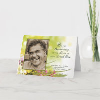 Jubileum van de dood van de geliefde aangepaste fo