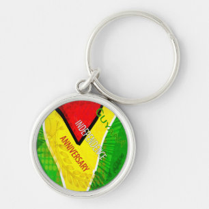 Jubileum van de onafhankelijkheid van Guyana Sleutelhanger