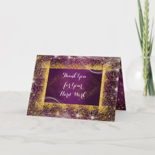 Jubileum van de werknemer Gepersonaliseerde Kaart  (Voorkant)