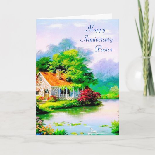 Jubileum van een dominee kaart (Voorkant)