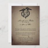 Jubileum van het gotische huis Hart Raaf Kaart (Achterkant)