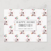 Jubileum van het huis Huis Ballonnen Vastgoed Briefkaart (Voorkant)