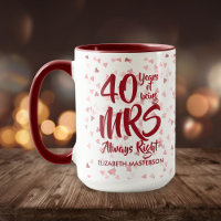 Jubileum van mevrouw Altijd rechts 40ste Ruby