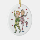 Jubileum van zijde keramisch ornament (Rechts)