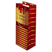 Jubileum, verjaardag en meer wijn cadeautas (Voorkant Gekanteld)