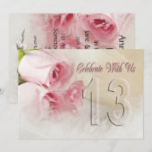 Jubileum voor 13 jaar kaart (Voorkant / Achterkant)