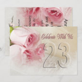 Jubileum voor 23 jaar kaart (Voorkant / Achterkant)