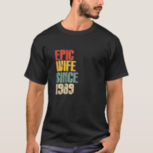 Jubileum voor 34e bruiloft voor haar handlangste W T-shirt