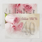 Jubileum voor 40 jaar kaart (Voorkant / Achterkant)