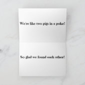 Jubileum voor biggen kaart (Binnen)