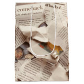 Jubileum voor eerste bruiloft bewerken medium cadeauzakje (Achterkant)