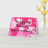 Jubileum voor eerste bruiloft kaart (Gele Bloem)