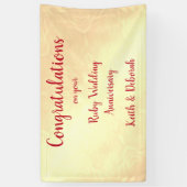 Jubileum voor gepersonaliseerd ruby Wedding Spandoek (Verticaal)
