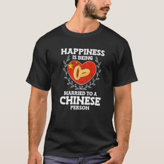 Jubileum voor huwelijk met een Chinees vrouw T-shirt