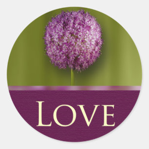 Jubileum voor liefdesweddenschappen en enveloppen  ronde sticker