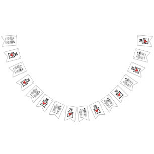 Jubileum voor persoonlijk weddenschap met fietsen vlaggetjes