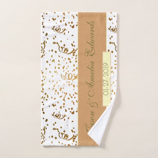 Jubileum voor persoonlijke paren bad handdoek (Handdoek)