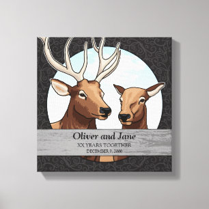 Jubileum voor persoonlijke weddenschappen, Elk Pai Canvas Afdruk