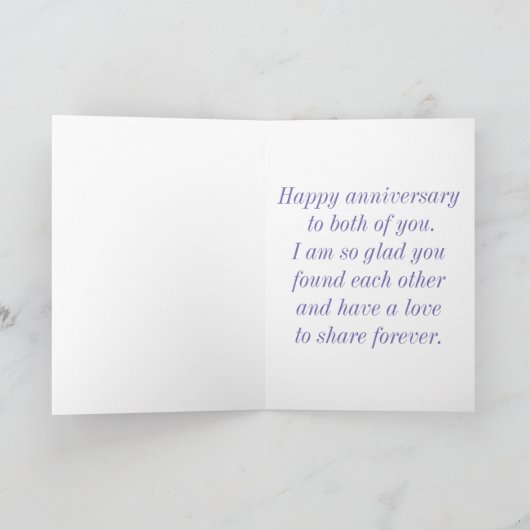 Jubileum voor Son met Calla Lelies Kaart (Binnen)