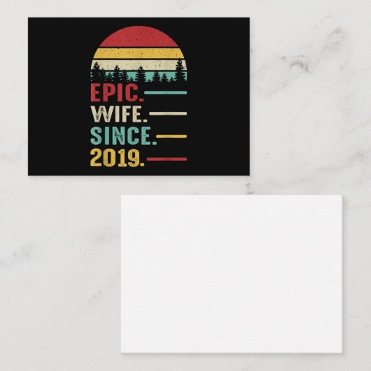 Jubileum voor tweede bruiloft notitiekaartje (Voorkant / Achterkant)