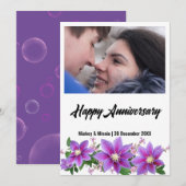 Jubileum wenskaart feestdagenkaart (Voorkant / Achterkant)