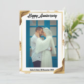 Jubileum Wenskaart Feestdagenkaart (Staand voorkant)